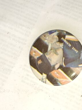 1970s 80s Detroit Tigers Dave Bergman Pin New Old Stock